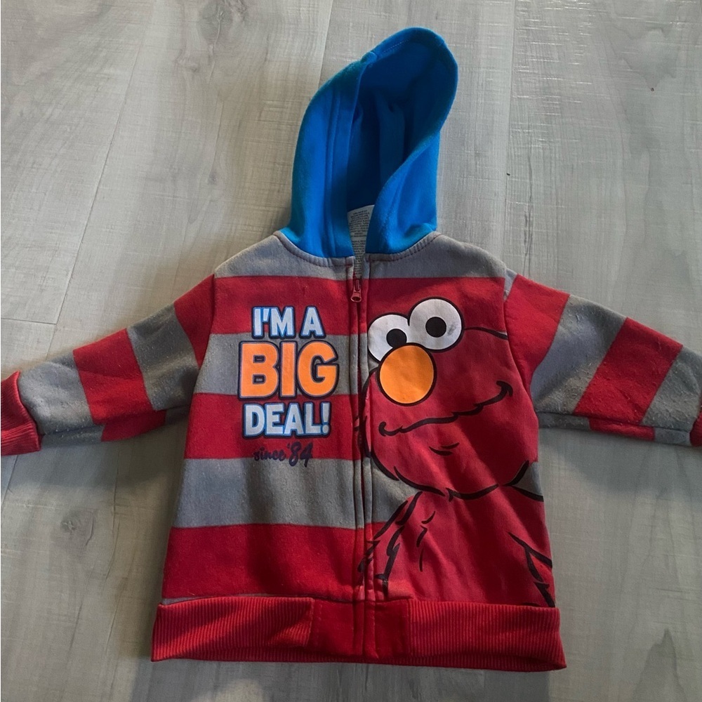 Kids Elmo Hoodie - Red and Blue boys 12m